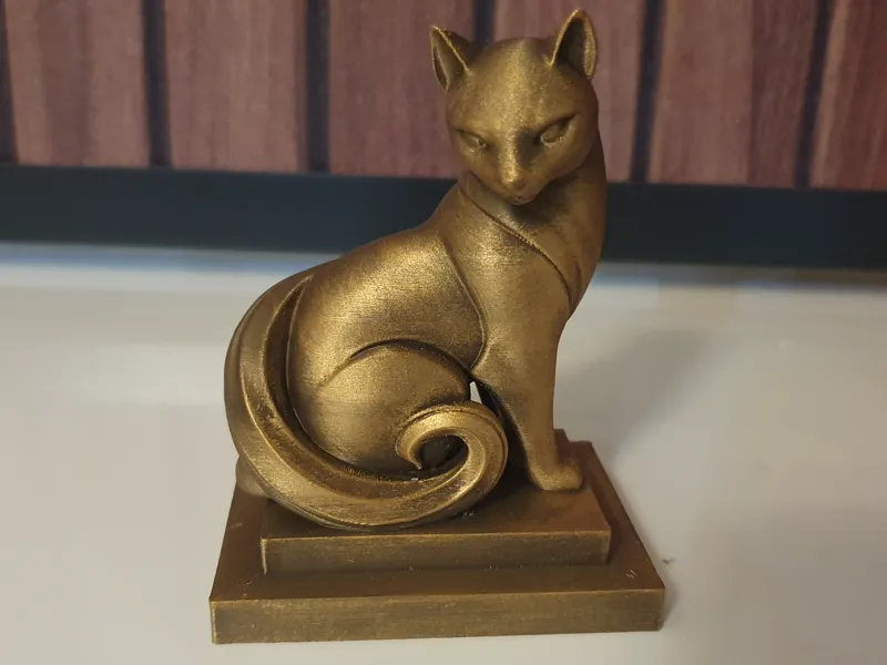 Katze Skulptur Art Deco Design
