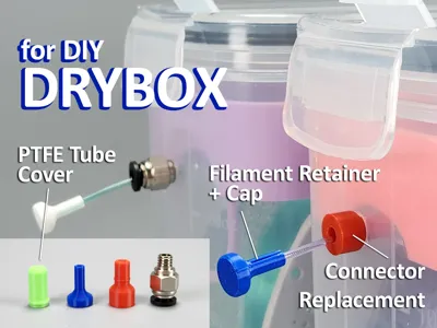 DIY Drybox (Connector, Cap, Filament Retainer)