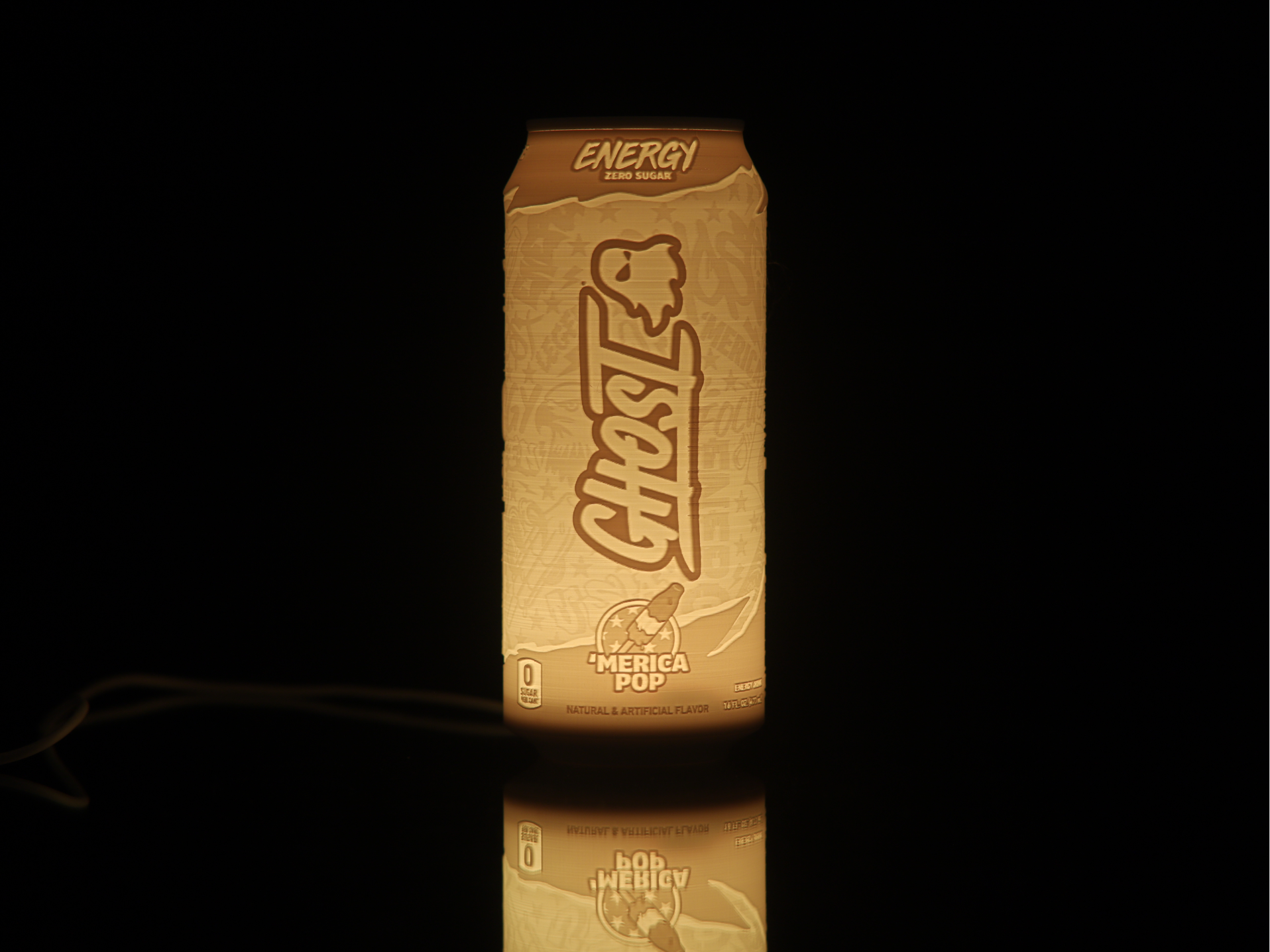 Ghost Energy 'Merica Pop Lithophane