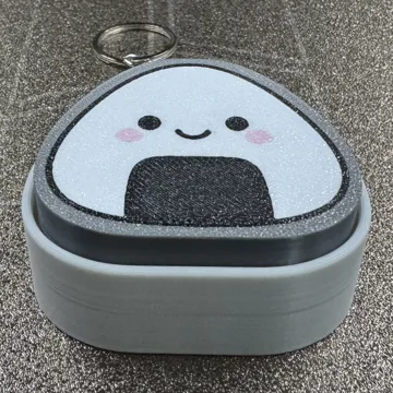 Llavero: Kawaii Onigiri Clicker Fidget Keychain — vista de referencia 5