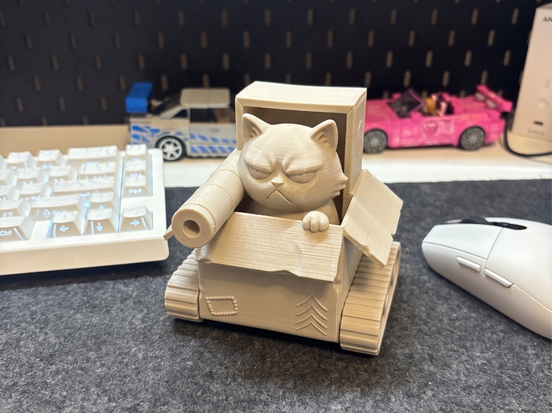 Tactical Battle Cat in a Box Tank | Funny Meme