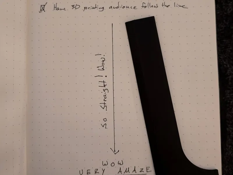 Straight Line Edge for Journals like Moleskine