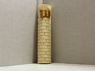 A mezuzah inlaid with Western Wall stones