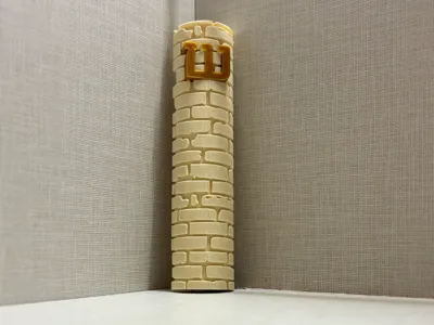 A mezuzah inlaid with Western Wall stones