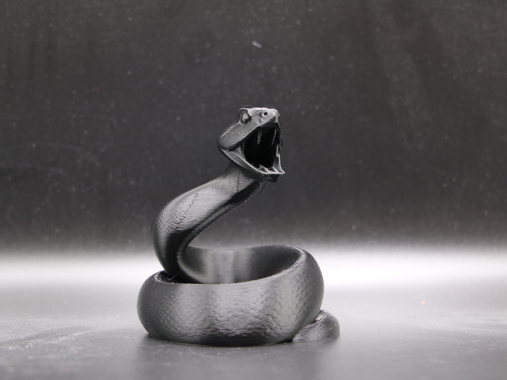Snake Statue - Snake Attack Pose Sculpture