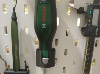 Ikea skadis bosch ratchet screwdriver mount