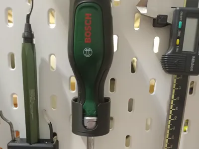 Ikea skadis bosch ratchet screwdriver mount