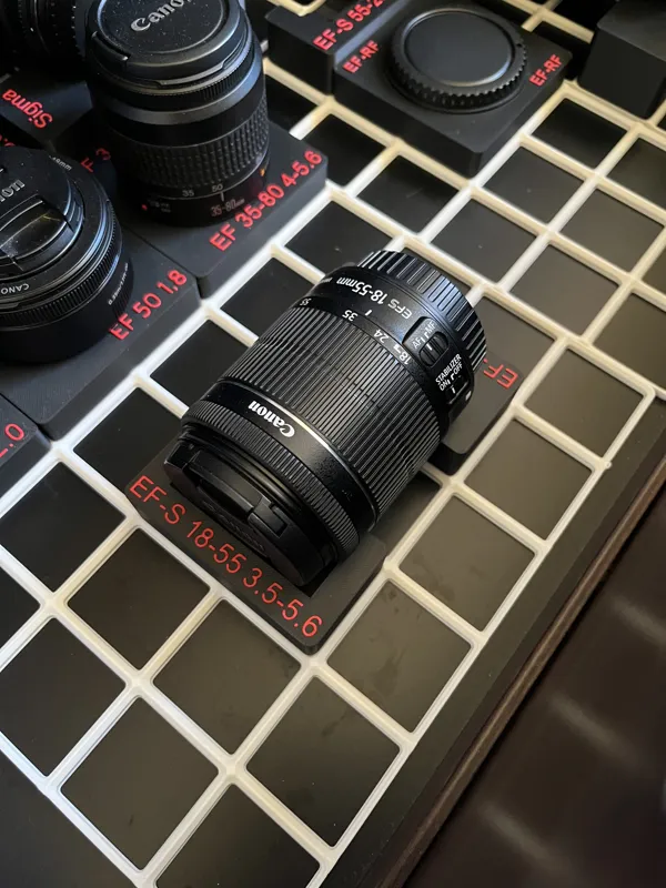 CLASS - Canon EF-S 18-55 Camera Lens Gridfinity