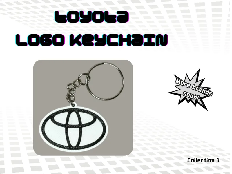 Toyota logo keychain