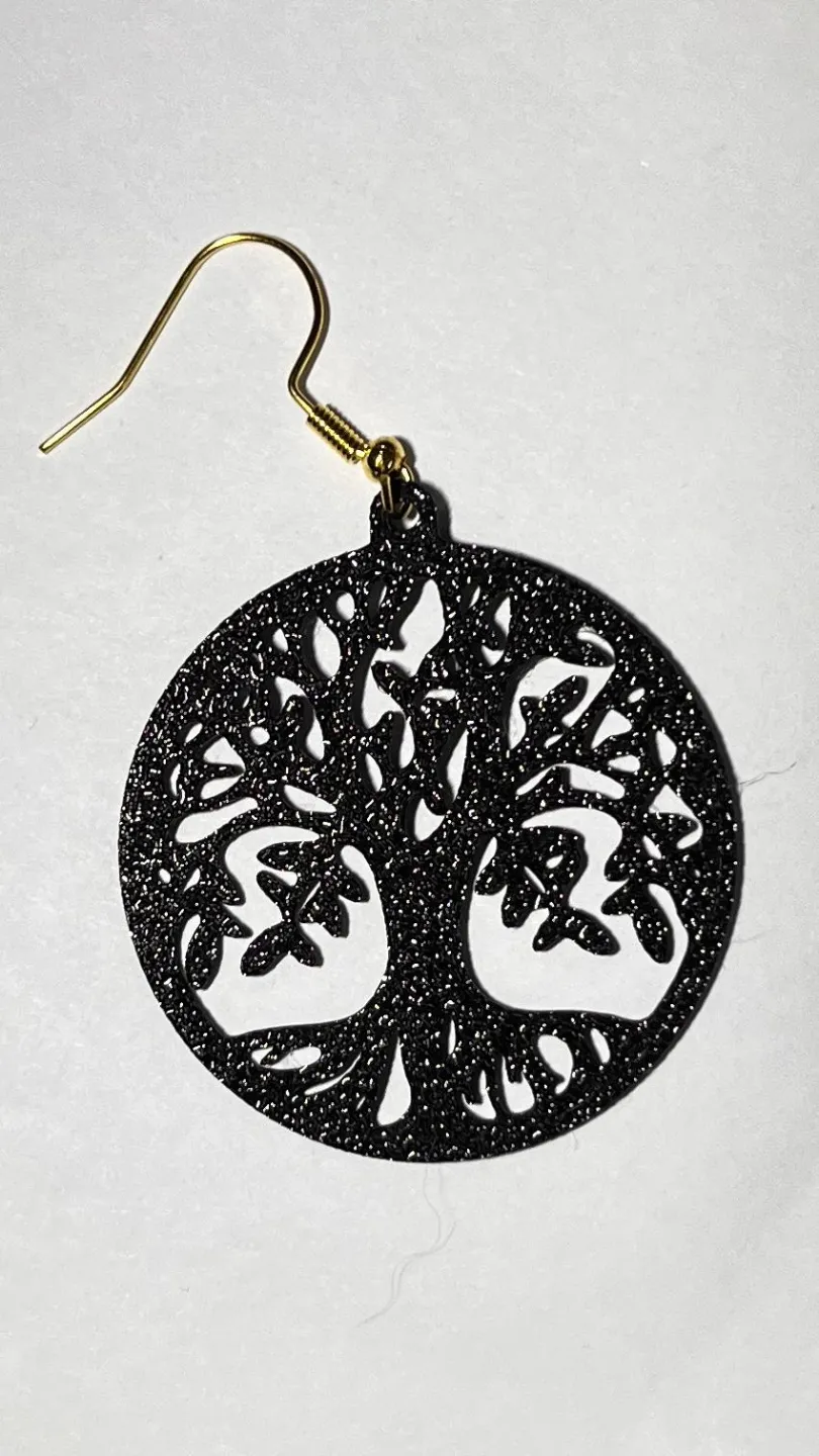 Earrings tree Of Life view 2
