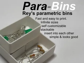 Para-bins parametric organizer