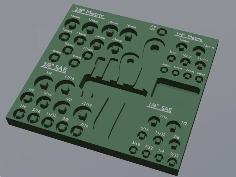 Socket and Driver organizer - Craftsman Set