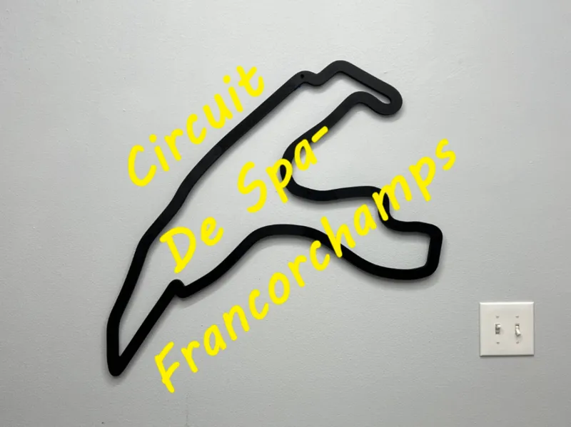 Circuit de Spa-Francorchamps Racetrack Wall Art #6