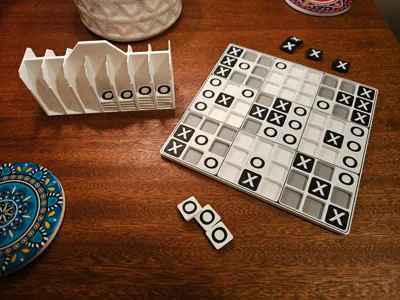 Super Tic Tac Toe Pieces for Sudoku Board