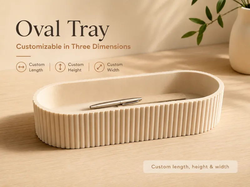 Tray Your Way Collection - Oval Parametric Tray