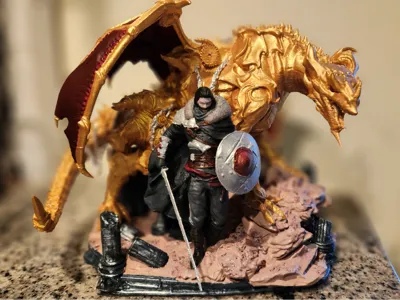 Crimson Desert: Kliff vs. Golden Star (Dragon)