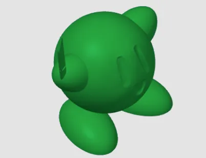 Kirby avec couteau