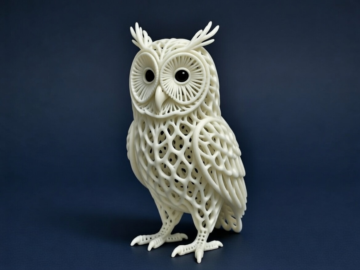 Hibou Noctis        * Sculpture Animales Ajourée *
