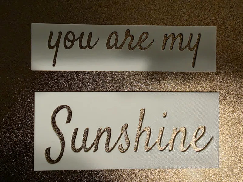 You Are My Sunshine Stencil