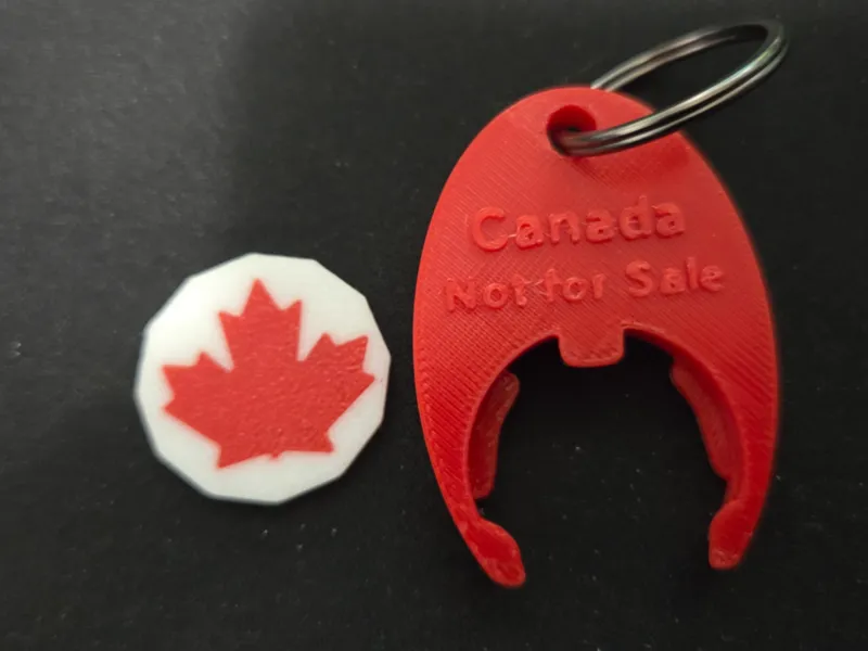 Canadian Cart Loonie and Holder