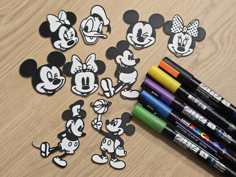 Minnie Mickey Friends Coloring Paint Craft DIY Set