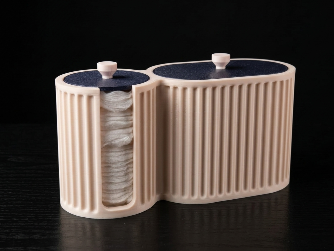 Cotton Pad and Swab Organizer