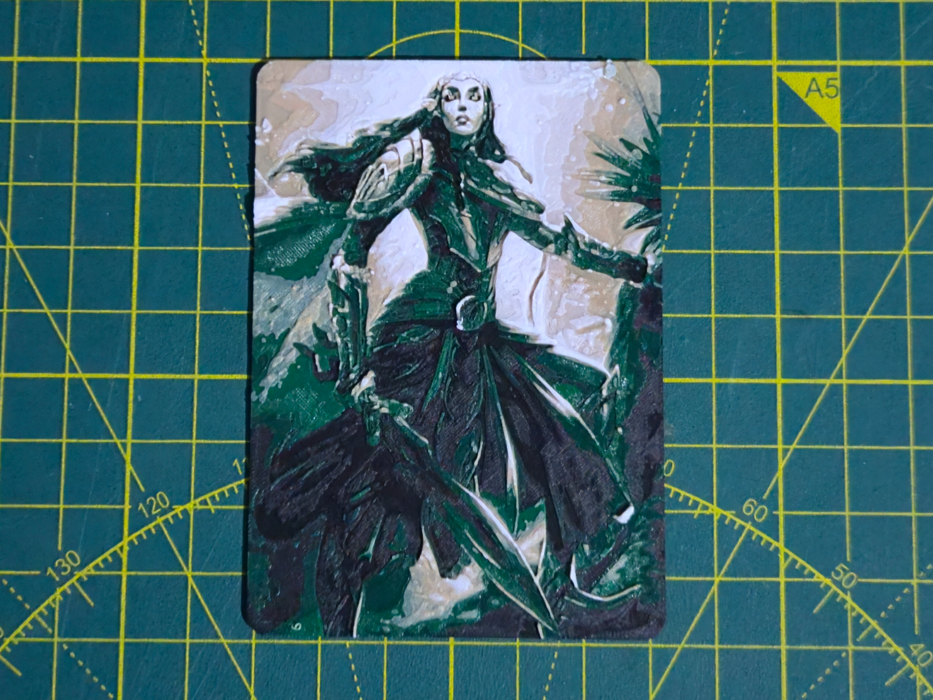 MTG Commander Deck Box Inlay Lathril Hueforge