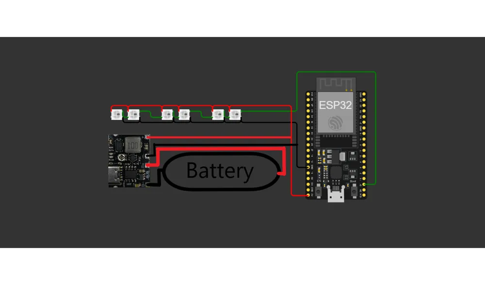 Traffic Light LED ESP32 Battery - Free 3D Print Model - MakerWorld