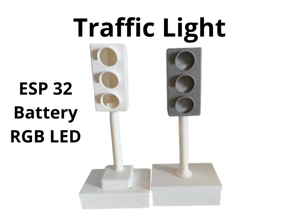 Traffic Light LED ESP32 Battery by Thoms_crd MakerWorld: Download Free ...