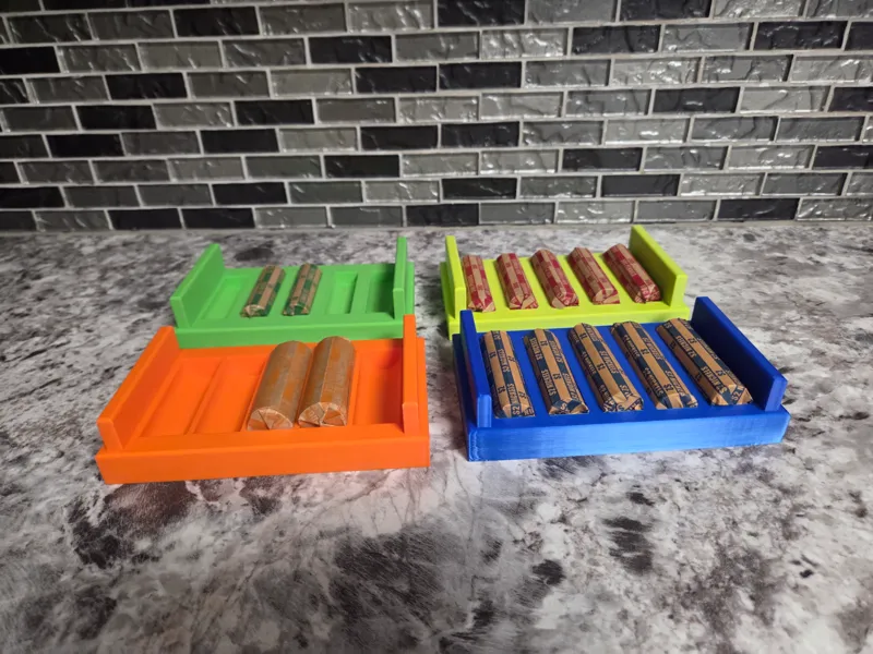 Stackable Rolled US Coin Holder 