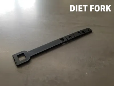 Diet fork gimmick