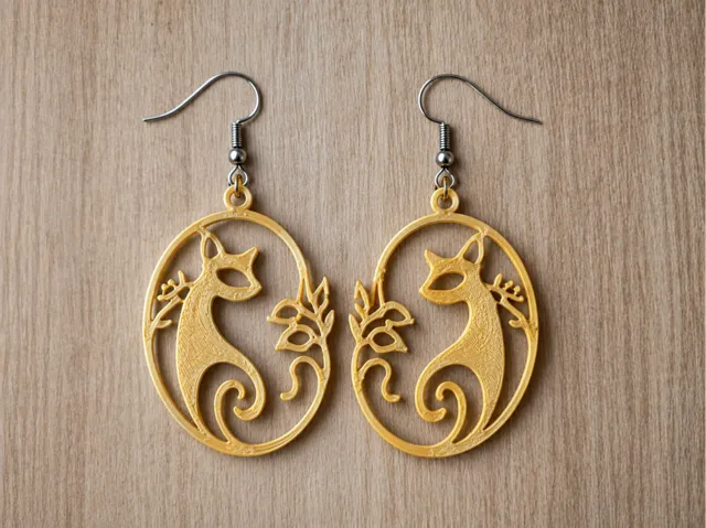 Elegant Cat Earrings