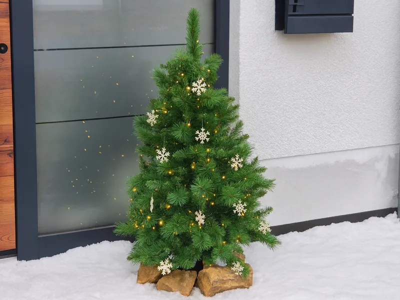Schneeflocken mit Öse für den Baum / Fenster 12Stk