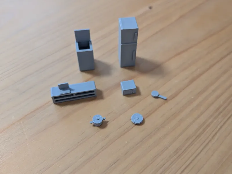 1/75 Scale Miniature Furniture Set
