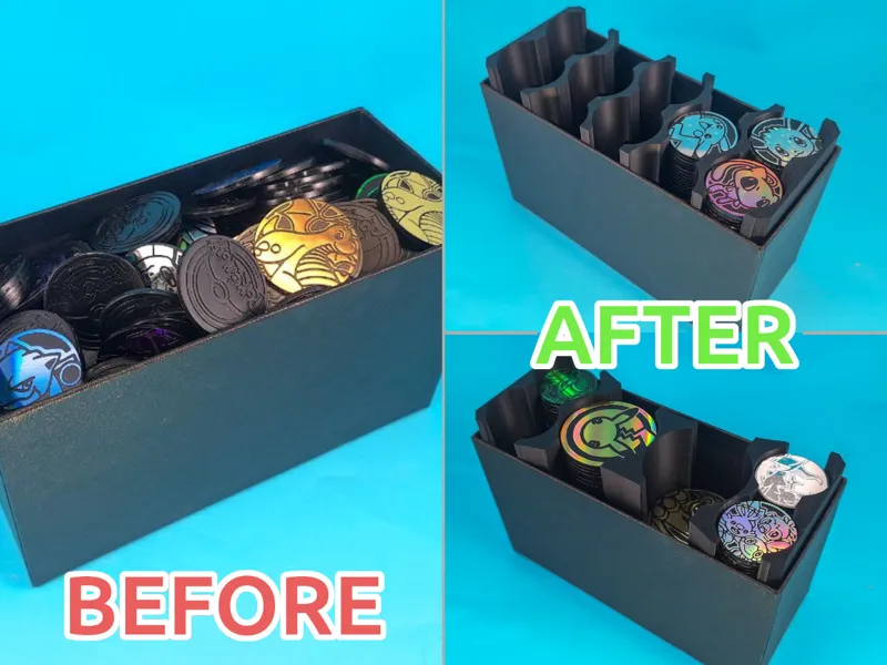 Pokémon Coin Organizer – ETB (Small & Large coins)