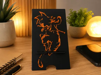 goku hueforge dragonball phone stand