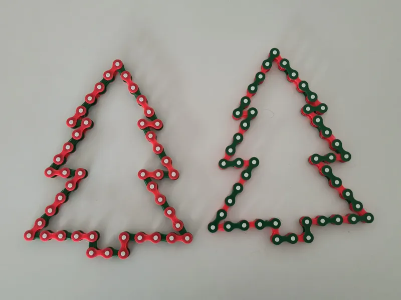 Christmas tree bike chain
