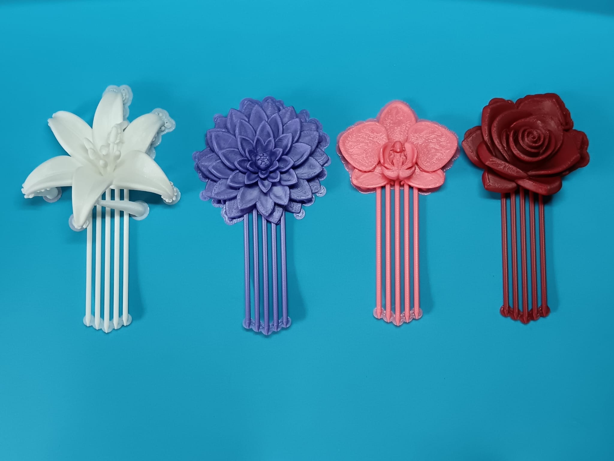Decorative Flower Hair Comb Collection - 1