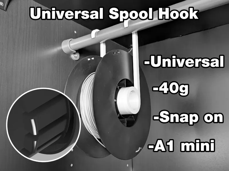 Universal Spool Hook - Snap-on,Lightweight A1 Mini