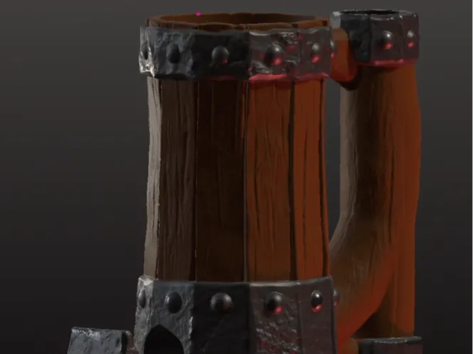 Wooden Tankard Dice Tower & Can Holder