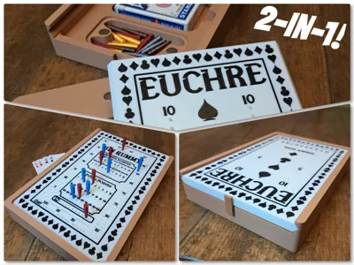 2 Games, 1 Board: Euchre and Gin Rummy
