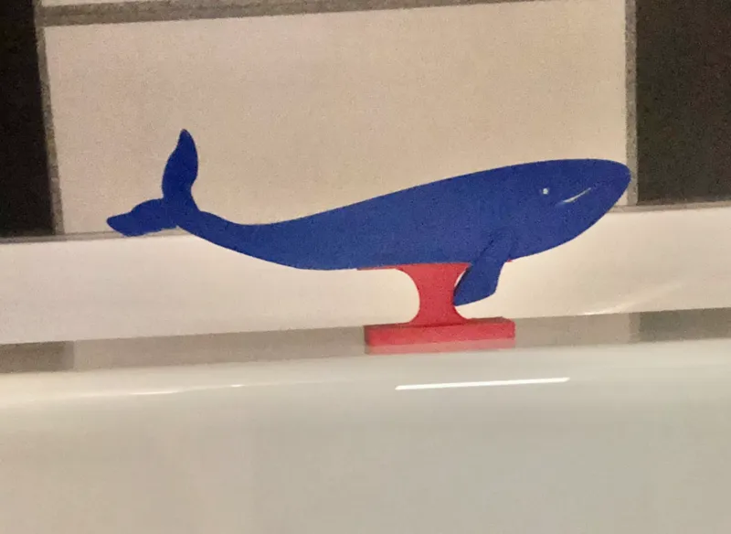 cute mini whale statue
