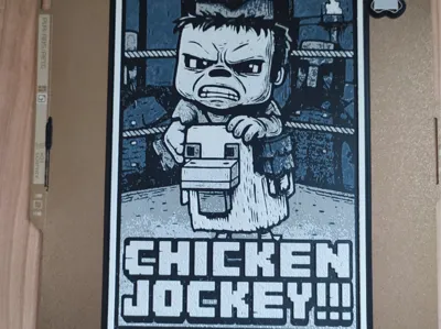 4-color HueForge Minecraft Chicken Jokey