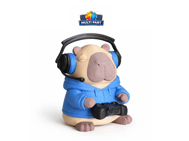 Gamer Capybara – Chill Desk Companion (Multi-Part)