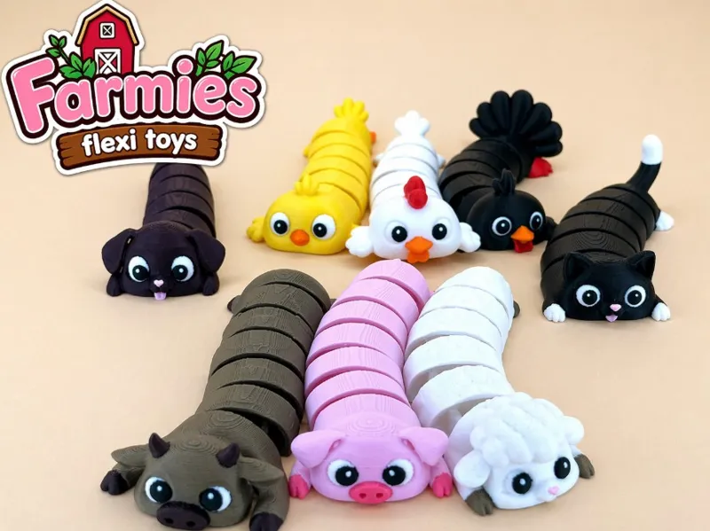 Farmies articulated farm animal collection