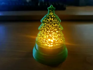 Christmas Tree Tea Light Lamp