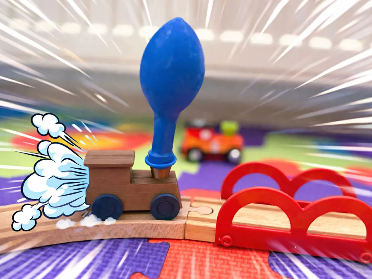 Balloon Powered train (Brio & LILLABO compatible) - Free 3D Print Model ...