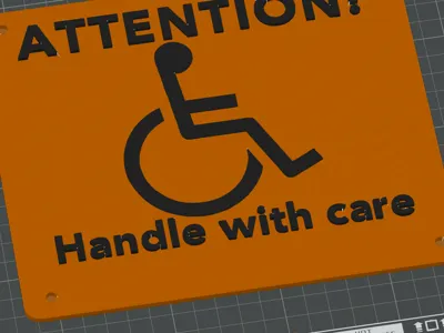 Wheelchair Warning Sign  - Pass through 