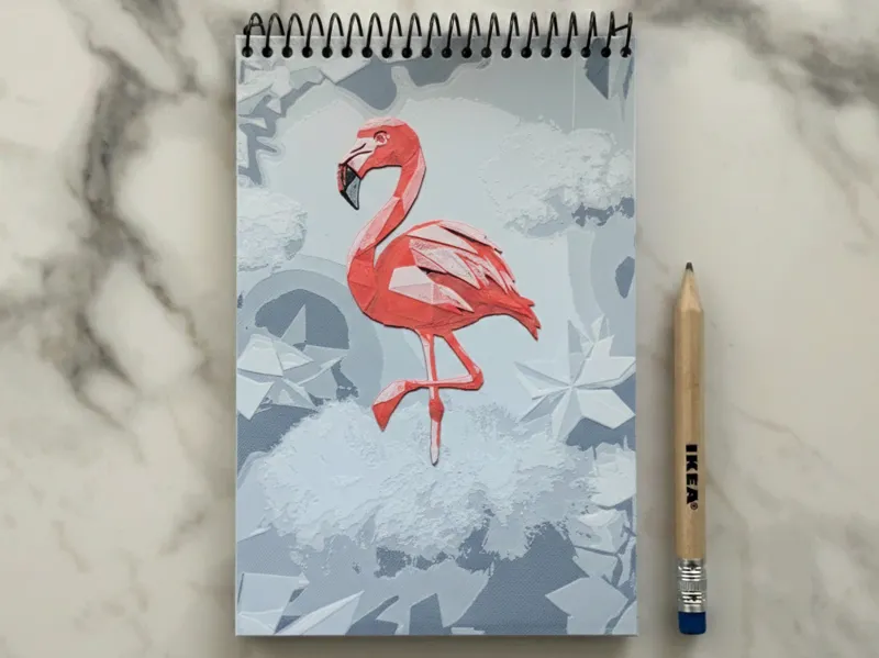 Flamingo on the Sky - Block Notes Covers