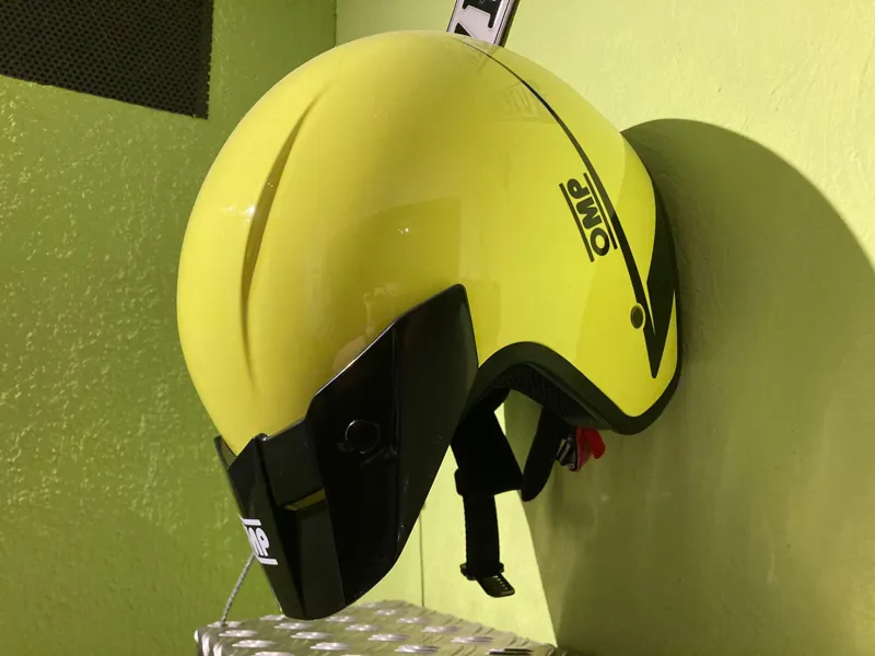 Helmet wall holder